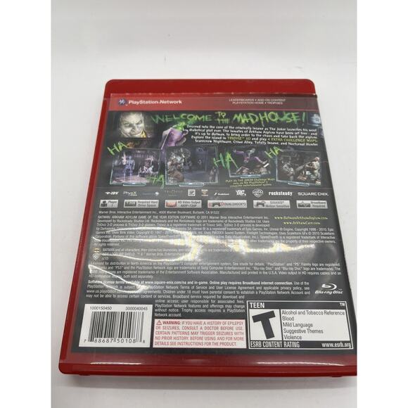 Batman Arkham Asylum Game of the Year Edition PS3 CIB w/ Manual - TESTED - Picture 6 of 10